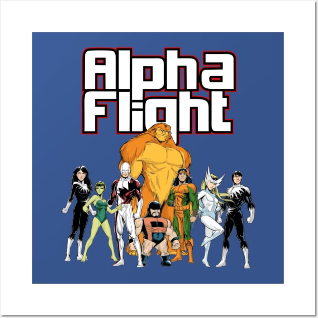 Alpha Flight Team Wall Art by Montes